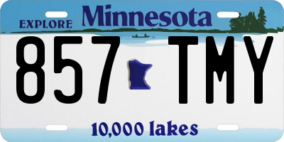 MN license plate 857TMY