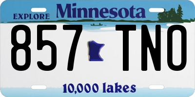 MN license plate 857TNO