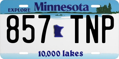 MN license plate 857TNP