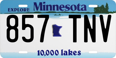 MN license plate 857TNV