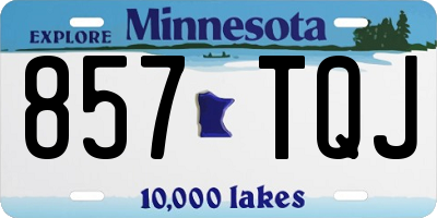 MN license plate 857TQJ