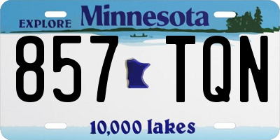 MN license plate 857TQN