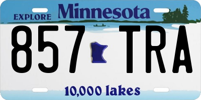 MN license plate 857TRA