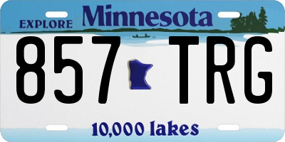 MN license plate 857TRG