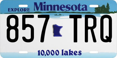 MN license plate 857TRQ