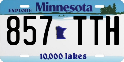 MN license plate 857TTH