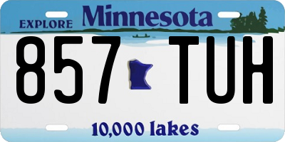 MN license plate 857TUH