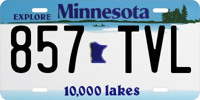 MN license plate 857TVL