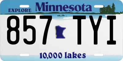 MN license plate 857TYI