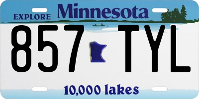 MN license plate 857TYL