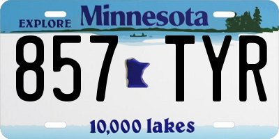 MN license plate 857TYR
