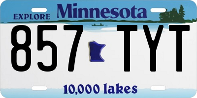 MN license plate 857TYT