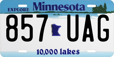 MN license plate 857UAG