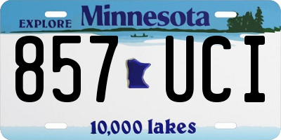 MN license plate 857UCI
