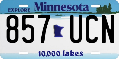 MN license plate 857UCN