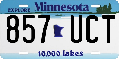 MN license plate 857UCT