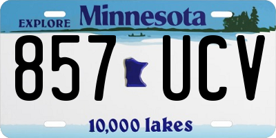 MN license plate 857UCV