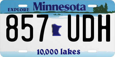 MN license plate 857UDH