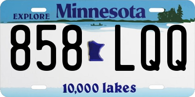 MN license plate 858LQQ