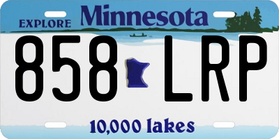 MN license plate 858LRP
