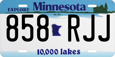 MN license plate 858RJJ