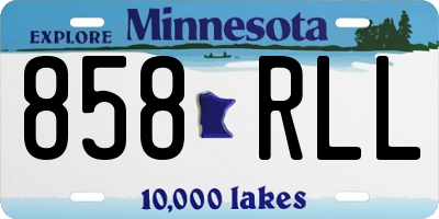 MN license plate 858RLL