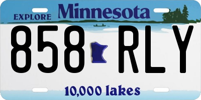 MN license plate 858RLY