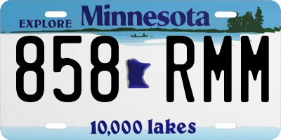 MN license plate 858RMM