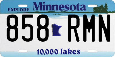 MN license plate 858RMN
