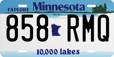 MN license plate 858RMQ