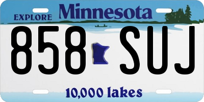 MN license plate 858SUJ