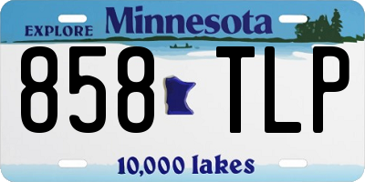 MN license plate 858TLP