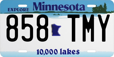 MN license plate 858TMY