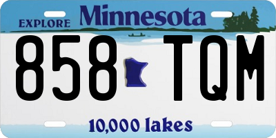 MN license plate 858TQM