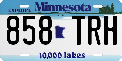 MN license plate 858TRH