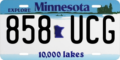 MN license plate 858UCG