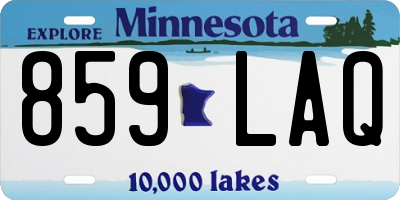 MN license plate 859LAQ