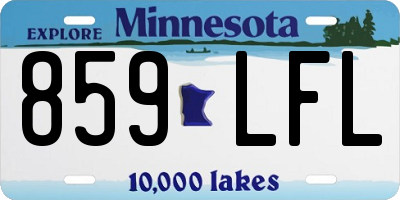 MN license plate 859LFL