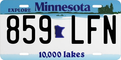 MN license plate 859LFN