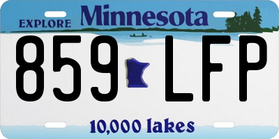 MN license plate 859LFP