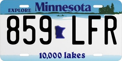 MN license plate 859LFR