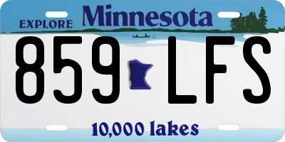 MN license plate 859LFS