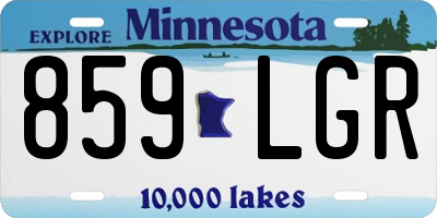 MN license plate 859LGR