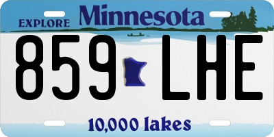 MN license plate 859LHE