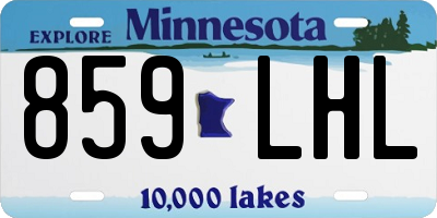 MN license plate 859LHL