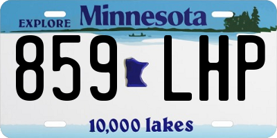 MN license plate 859LHP