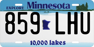 MN license plate 859LHU