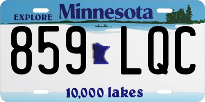 MN license plate 859LQC
