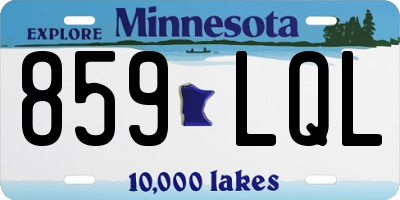 MN license plate 859LQL