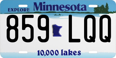 MN license plate 859LQQ